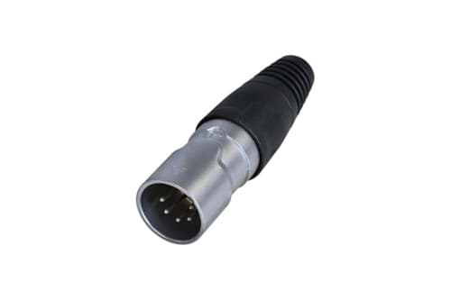 Afbeelding van XLR kabeldeel 5 pin pen nikkel behuizing tincontact IP65 REAN