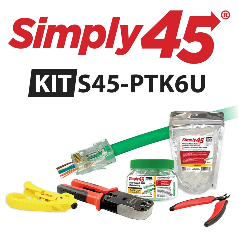 Afbeelding van Starter KIT PassThrough Series CAT6 UTP Simply45