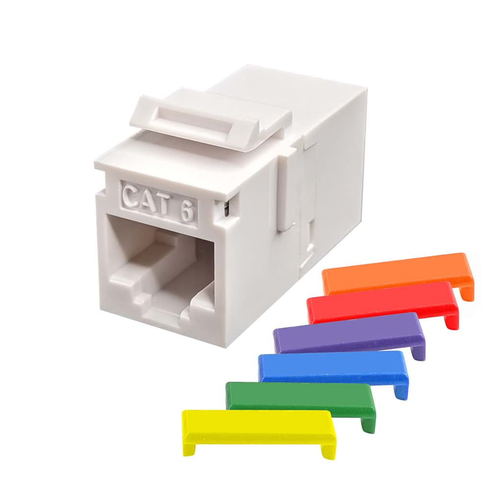 Afbeelding van keystone RJ45/RJ45 CAT6 UTP wit S45