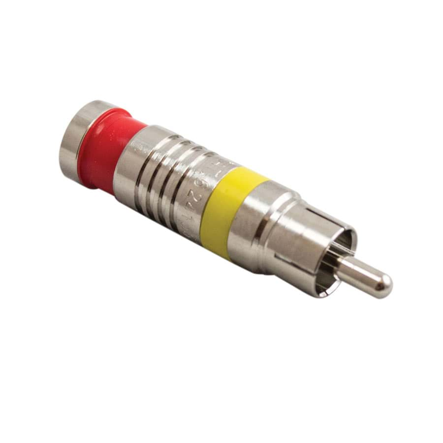 Afbeelding van RCA compressie connector nikkel voor RG59/U ZK10