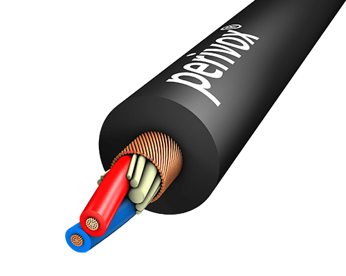 Afbeelding van microfoonkabel FLEX 2x0,22mm2 draaiafscherming PVC d=6,4mm zwart