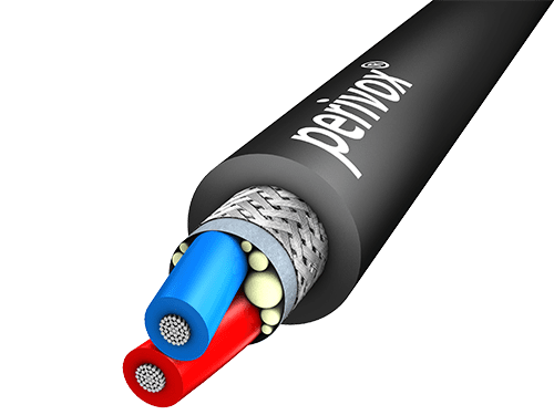 Afbeelding van microfoonkabel PUR 2x0,5mm2 GV d=6,0mm zwart