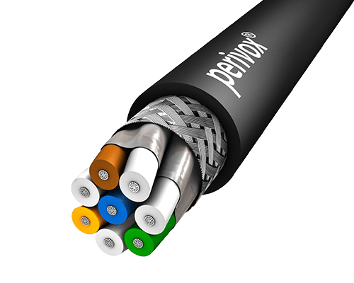 Afbeelding van datakabel FLEX CAT7 S/FTP 600MHz AWG26/7 PUR d5.8 zwart