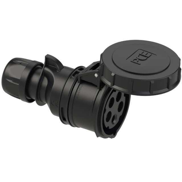 Afbeelding van CEE koppeling 5p  32A 400V 6h zwart IP67 PCE
