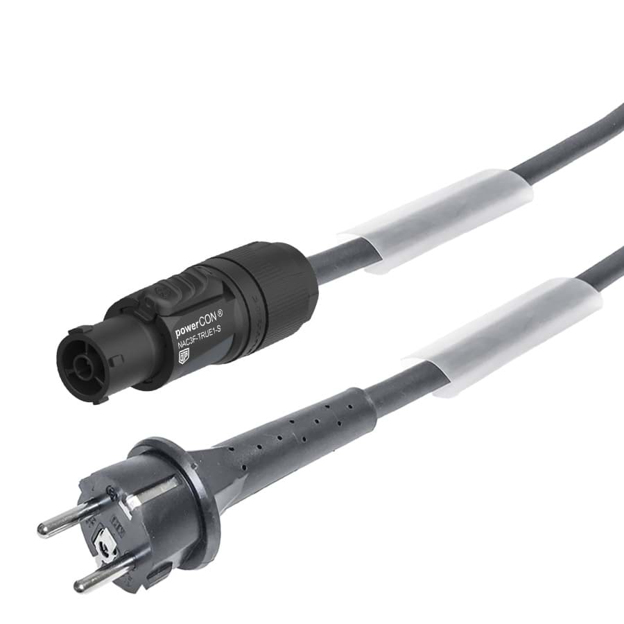 Afbeelding van aansluitkabel H07RNF 1,5mm2 Schuko>powerCON TRUE1  1,5m