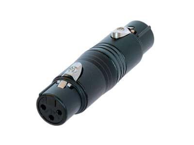 Afbeelding van adapter XLR-3p-female <> XLR-3p-female zwart