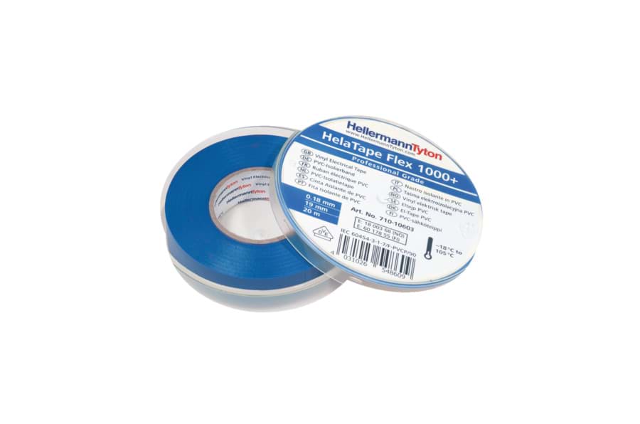 Picture of isolatietape 0,18 dik 19mm 20m blauw