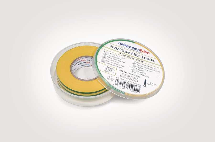 Picture of isolatietape 0,18 dik 19mm 20m groen-geel