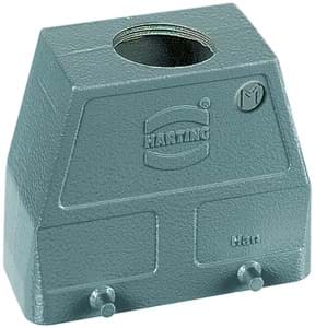 Afbeelding van Han 10B-2LOCK kabelhuis hoog top-invoer M40 grijs