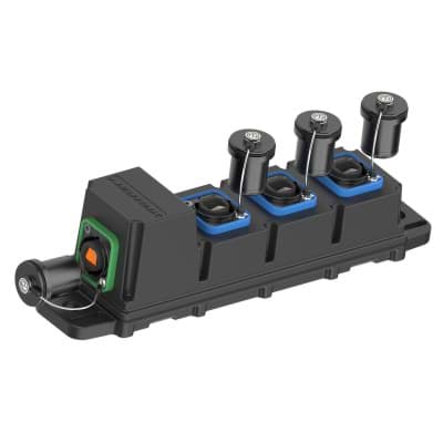 Afbeelding van opticalBAR breakoutbox opticalCON MTP12 MultiMode to 3xQUAD IP65