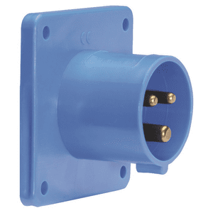 Afbeelding van CEE toestel-inbouw 3p  16A 230V 6h blauw 75x75mm IP44 Bals schroef