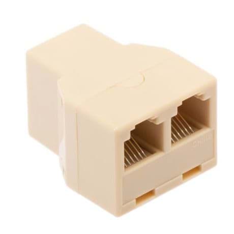 Afbeelding van RJ12 3-weg koppeling 3F 1 op 1 Lumberg