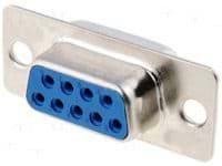 Afbeelding van D-sub connector 9p female solder Lumberg