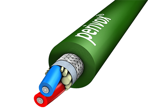 Afbeelding van Microfoonkabel 2x0,25mm2 NF-CP d=3,8mm PUR-ROBUST groen