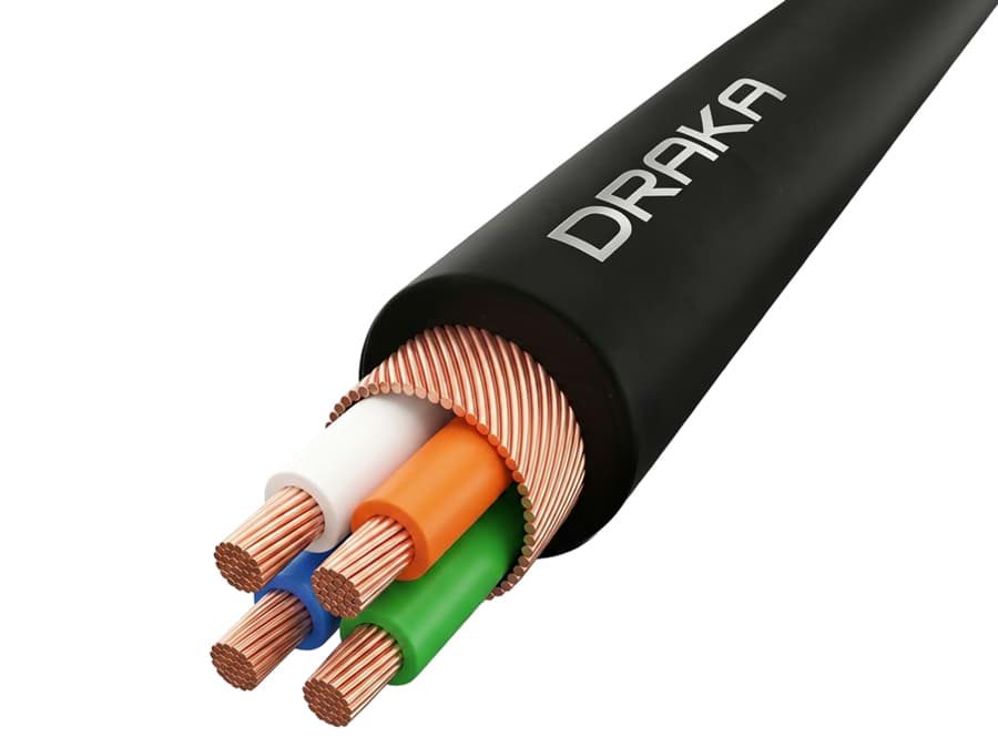 Afbeelding van audiosignaalkabel 110 OUTDOOR 4x0,22mm2 WB PUR d=6,5mm zwart